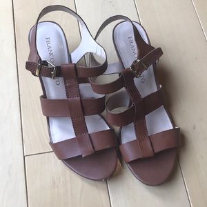 Franco Sarto Leather Heeled Sandals